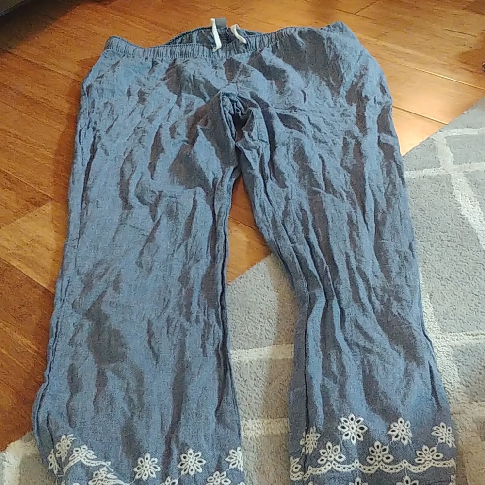 Euc light weight draw string pants